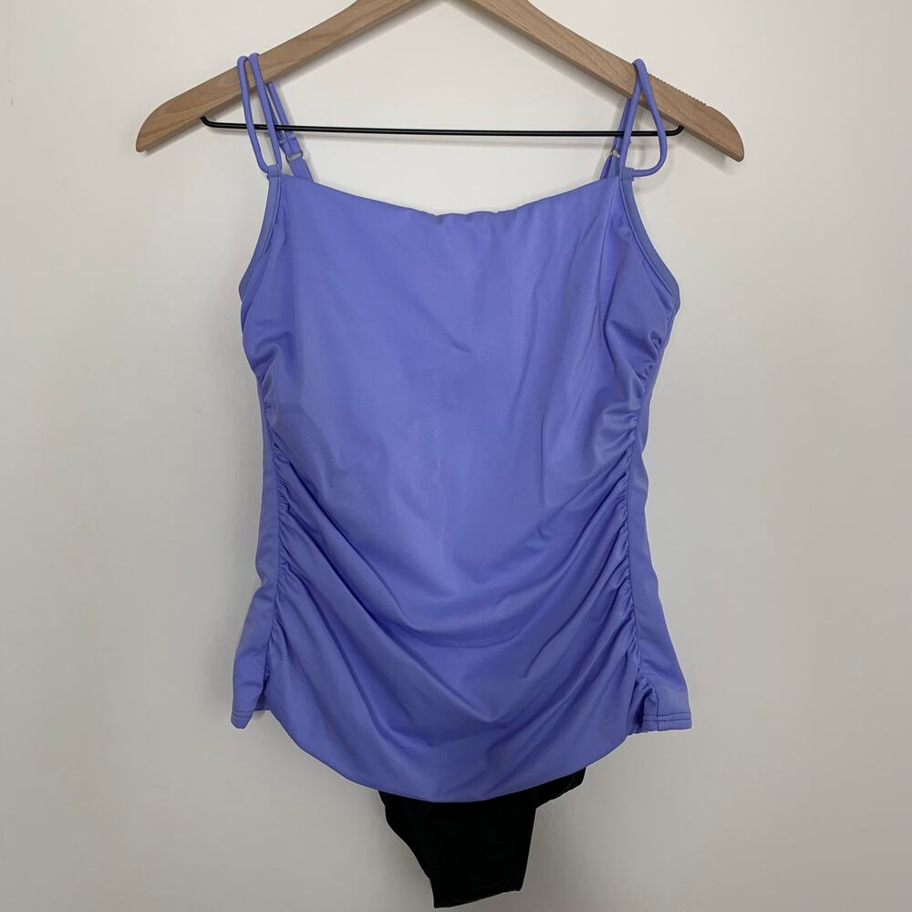 Miraclesuit SoFaux Underwire One Piece Swimsuit 80587 Womens Size 8 Blue